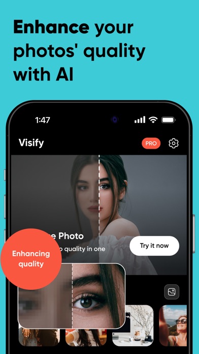 Visify - AI Photo Enhancer Screenshot