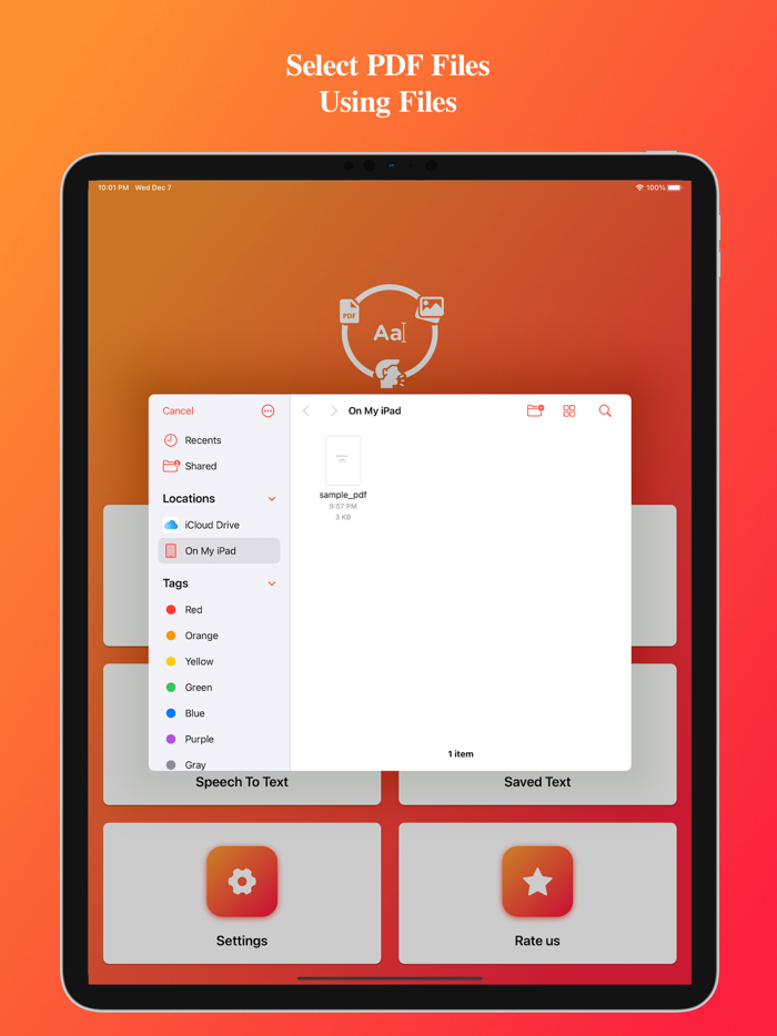 Text Converter PDF and Speech