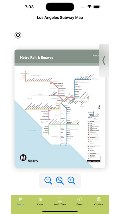 Los Angeles Subway Map Screenshot