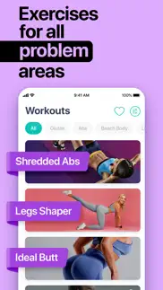 hitfit: at home workout plans iphone screenshot 2