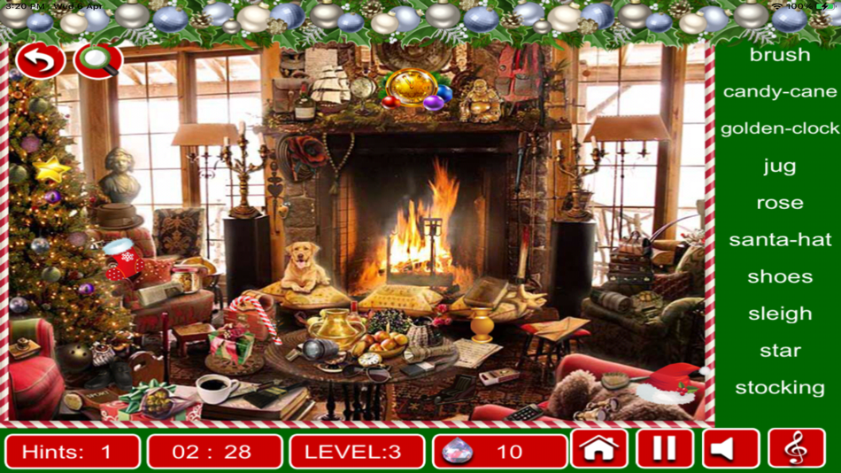 #4. Hidden Objects:Christmas Fun (iOS) Podle: Krunal Bhavsar