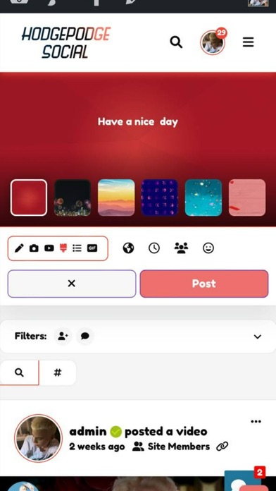 Hodgepodgesocial Screenshot