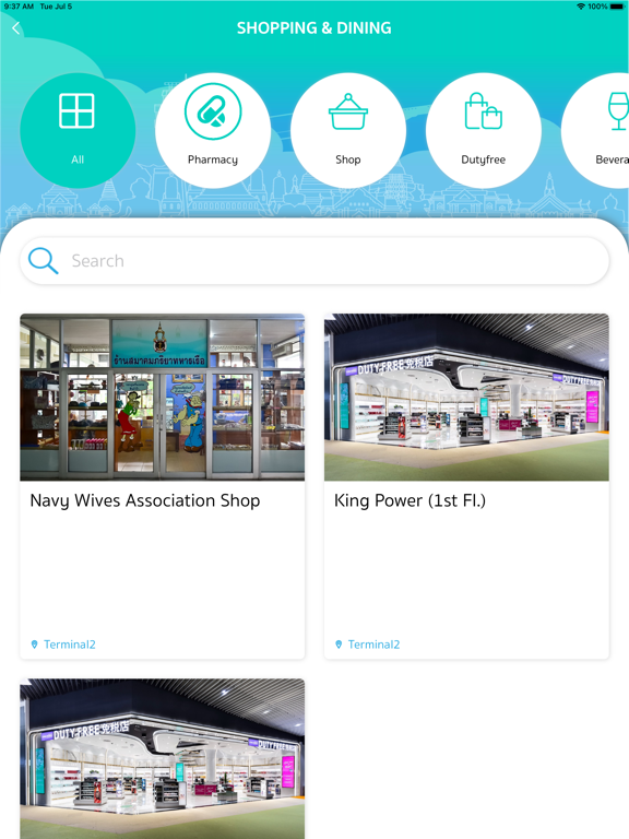 TH Smart Airport iPad screenshot
