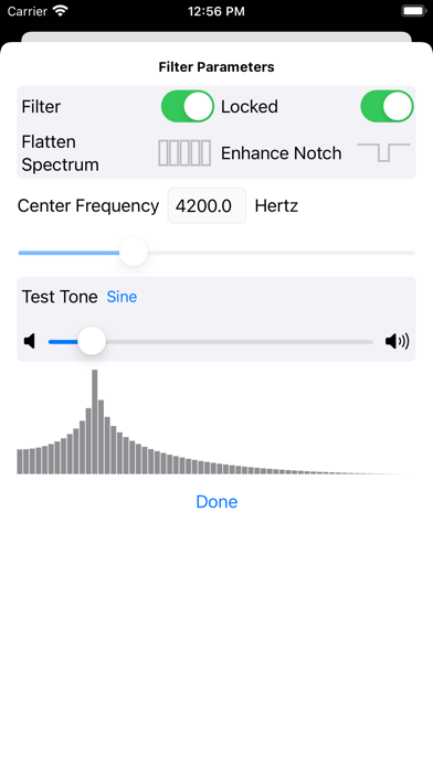 Tinnitus Music Player Screenshot