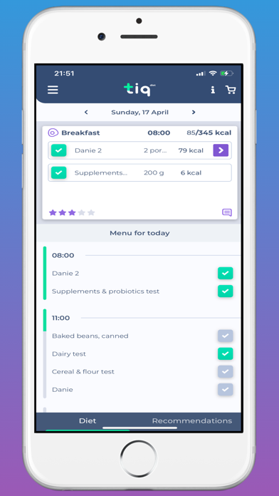 TiqDiet Screenshot