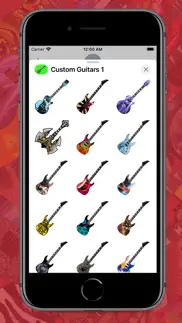 custom guitars 1 stickers iphone screenshot 3