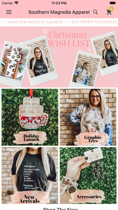 Southern Magnolia Apparel Screenshot