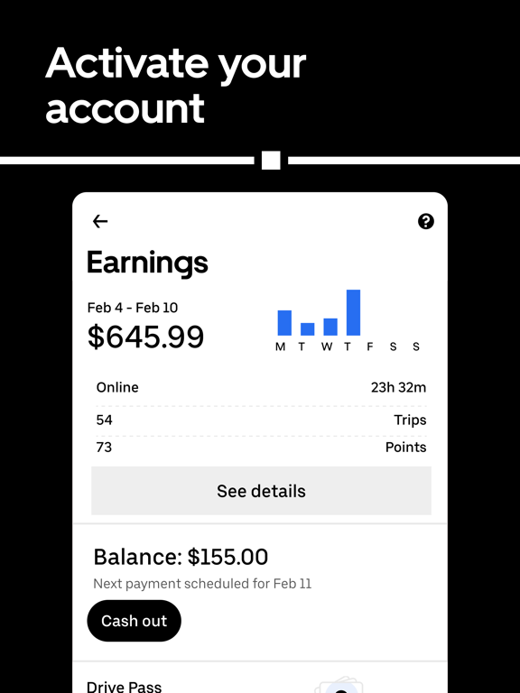 Uber - Driver: Drive & Deliver iPad screenshot 6 - Business app