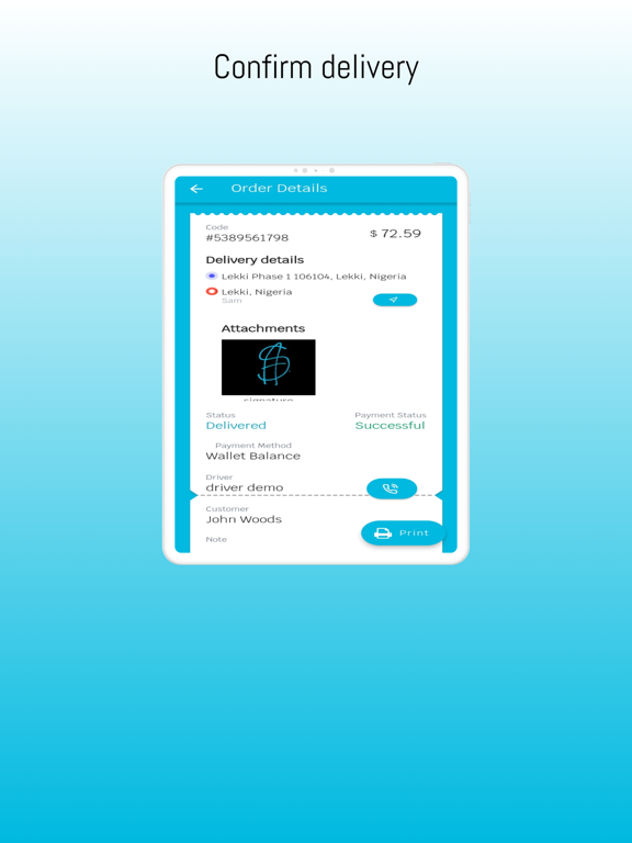 Lynked Vendor iPad screenshot 4 - Food & Drink app