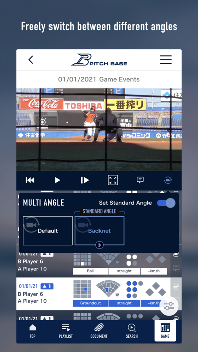 PitchBase for iPhone Screenshot