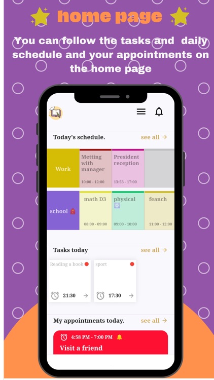 schedules and daily tasks