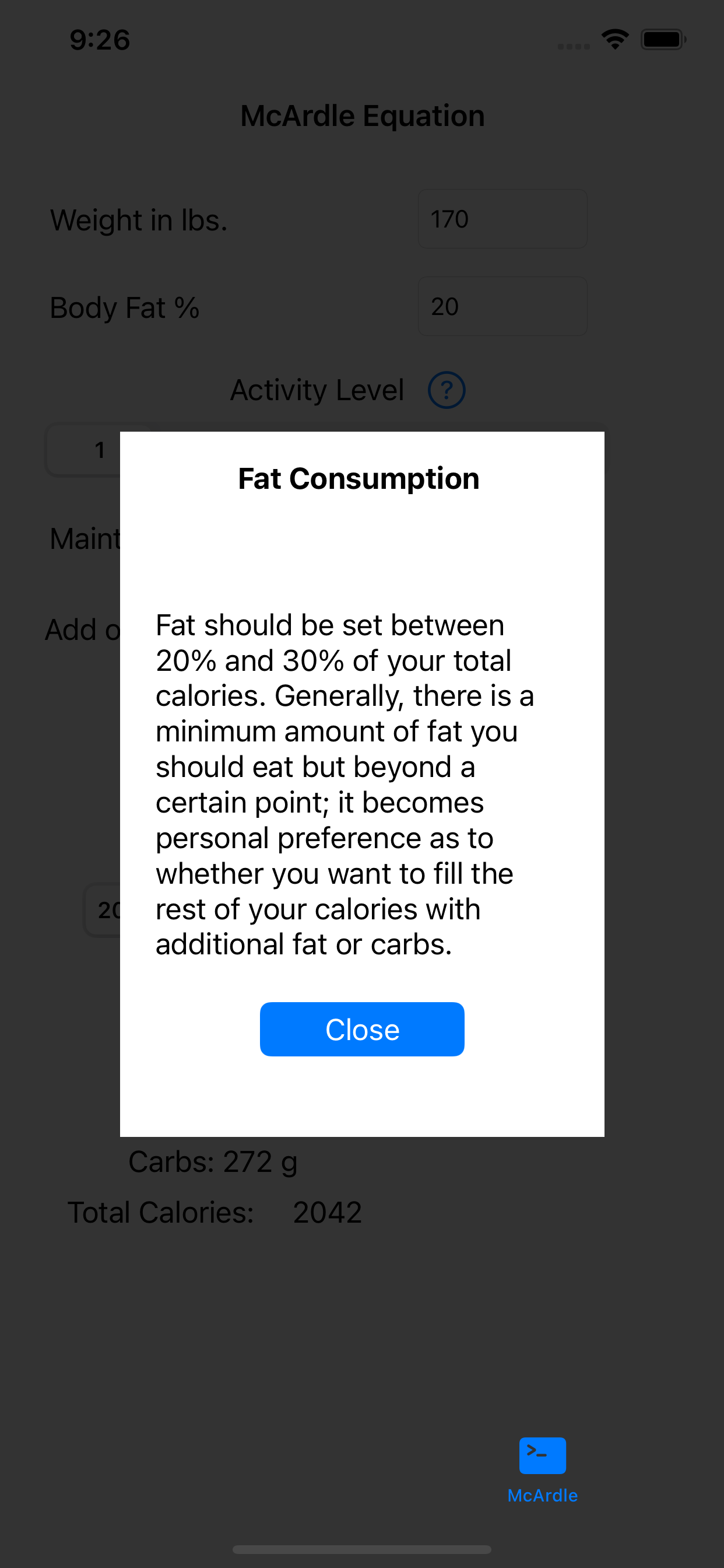 Macro Calculator 2.0