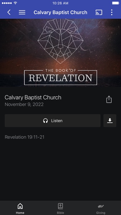 Calvary Baptist Church Lindsay Screenshot