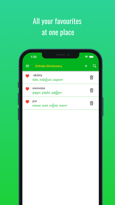 Orkida Dictionary Screenshot