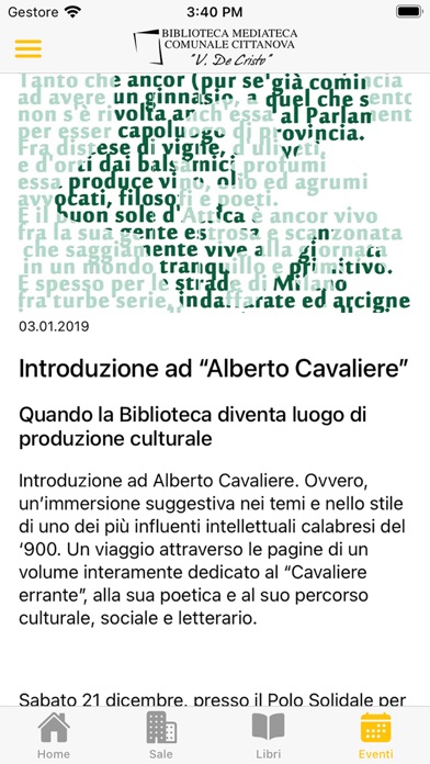 Biblioteca Comune di Cittanova Screenshot