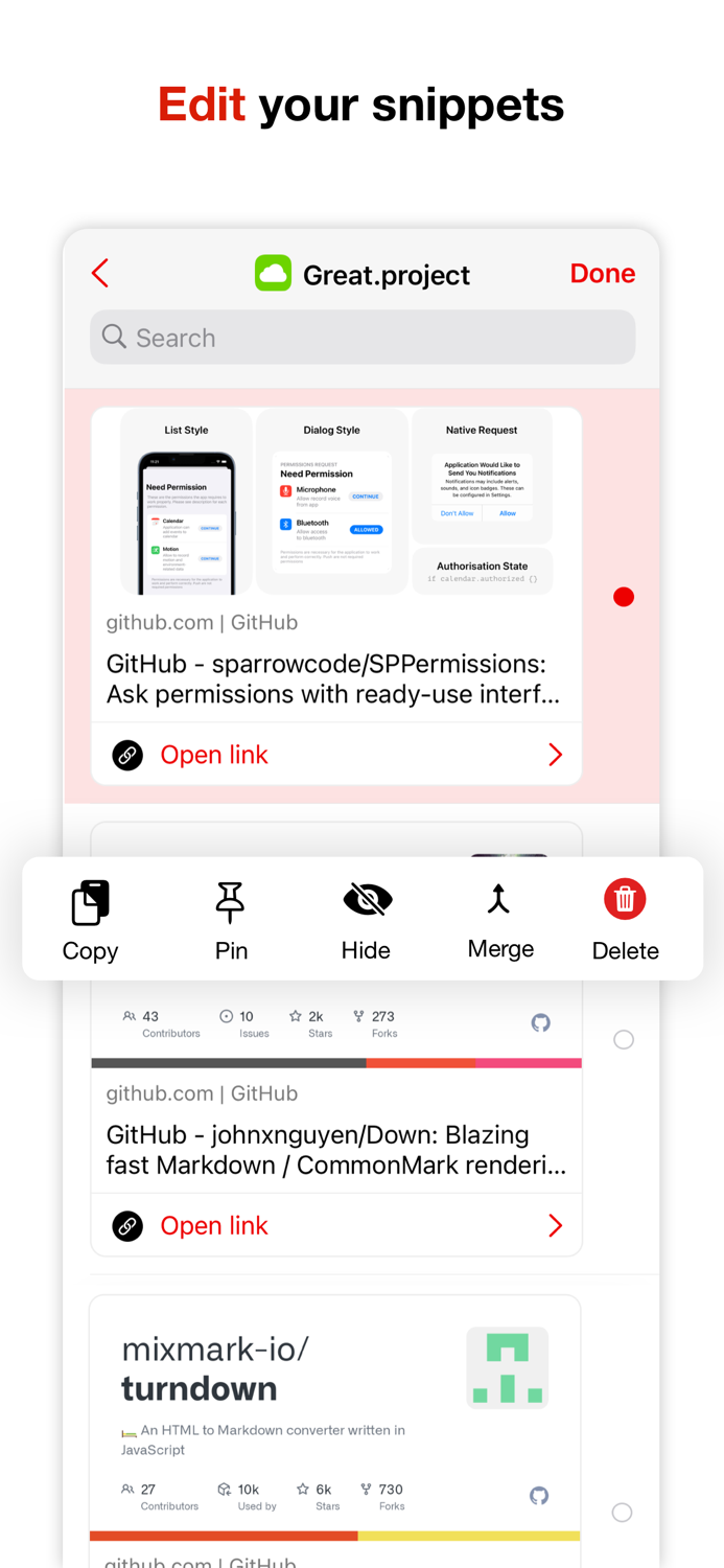 FastClip - Snippets Editor