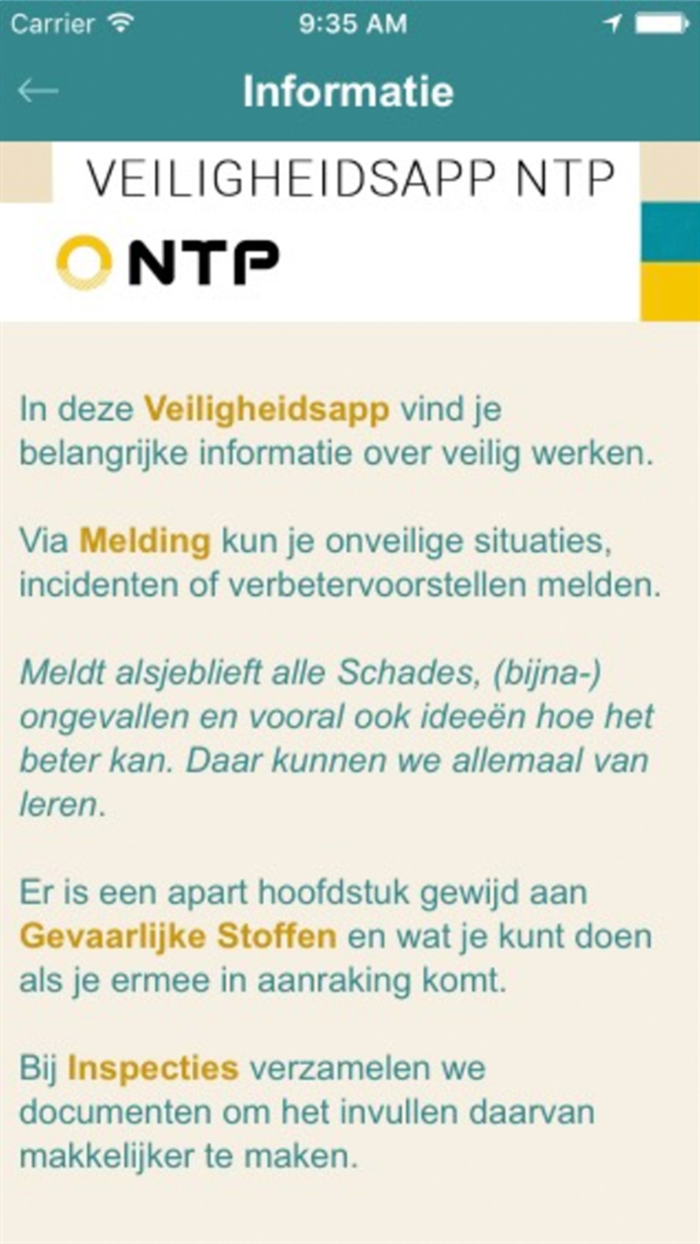 Veiligheidsapp NTP