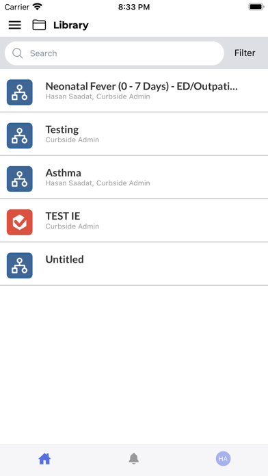 Curbside Health Screenshot