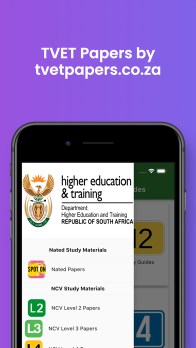TVET College Study Guides Screenshot
