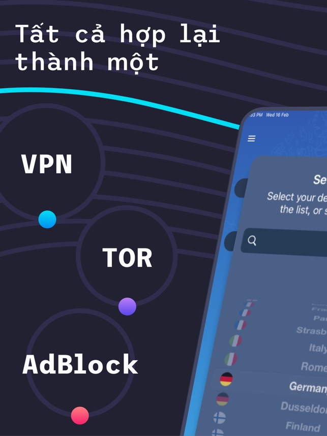 VPN + TOR Browser with AdBlock