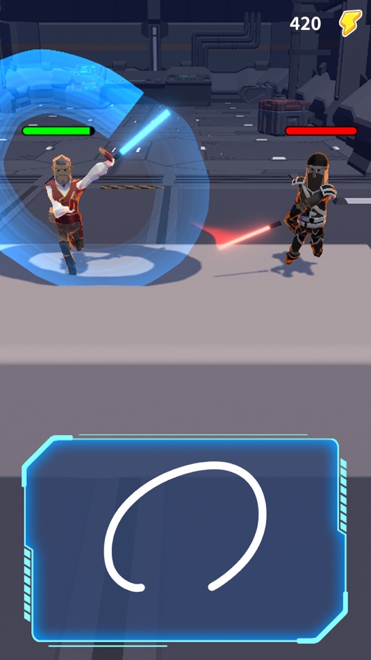 #5. Saber Master - Sword Swipe (iOS) By: Mooncake Games Limited