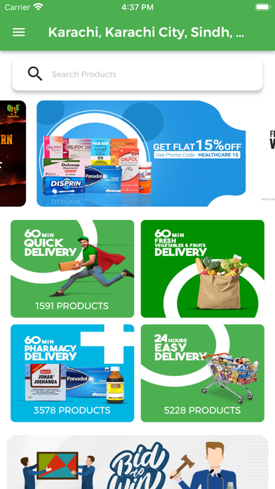 QnE - Online Grocery Store Screenshot