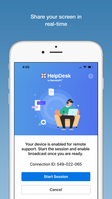 HelpDesk Host Screenshot