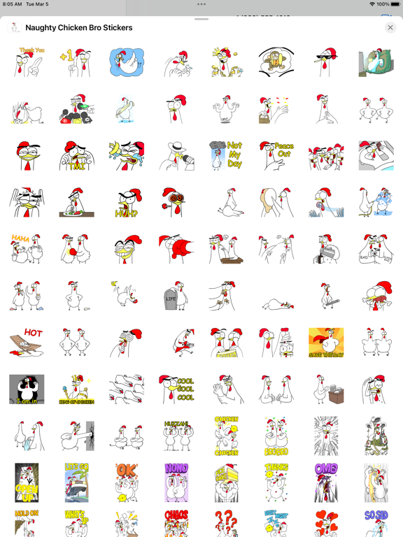 Screenshot #5 pour Naughty Chicken Bro Stickers