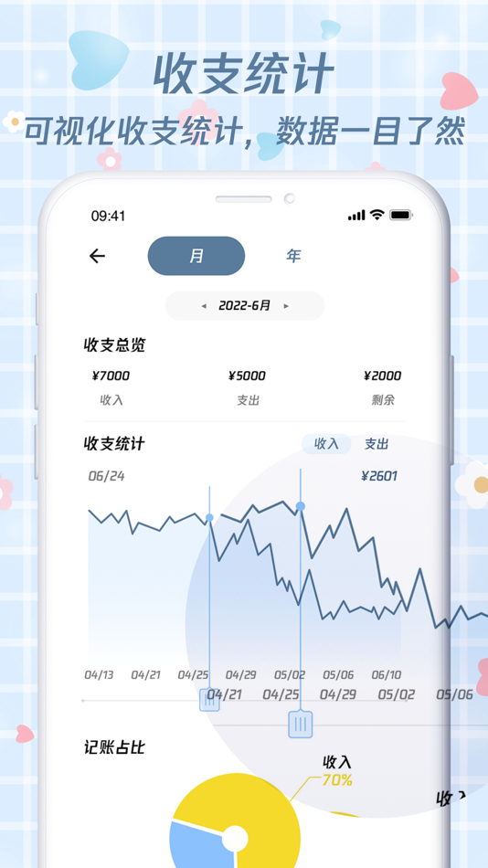 #4. 喵喵存钱 - 存钱记账软件 (iOS) 由: 立桓 孙