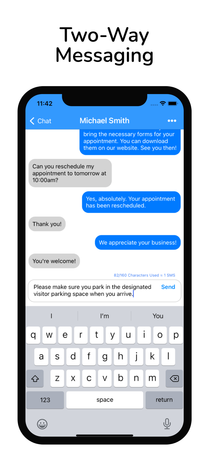 Reminderbase Scheduled Text
