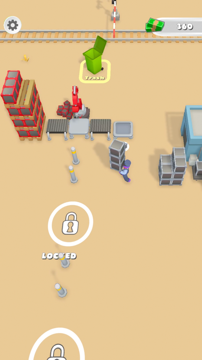 Cargo Train Station 3D