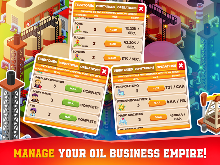 Oil Tycoon Idle Empire Games