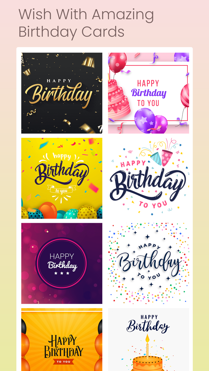 Birthday Frames With Songs