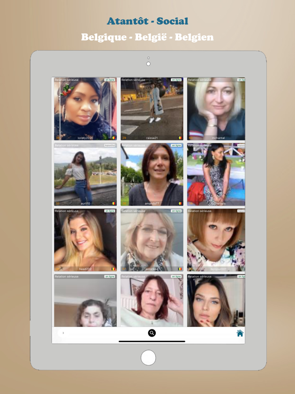 ATantôt - Rencontres Belges iPad screenshot 4 - Social Networking app