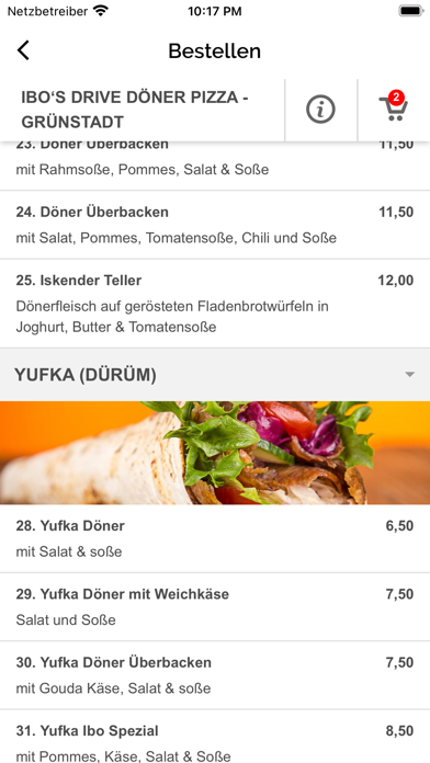Ibo‘s Drive Döner Pizza Screenshot