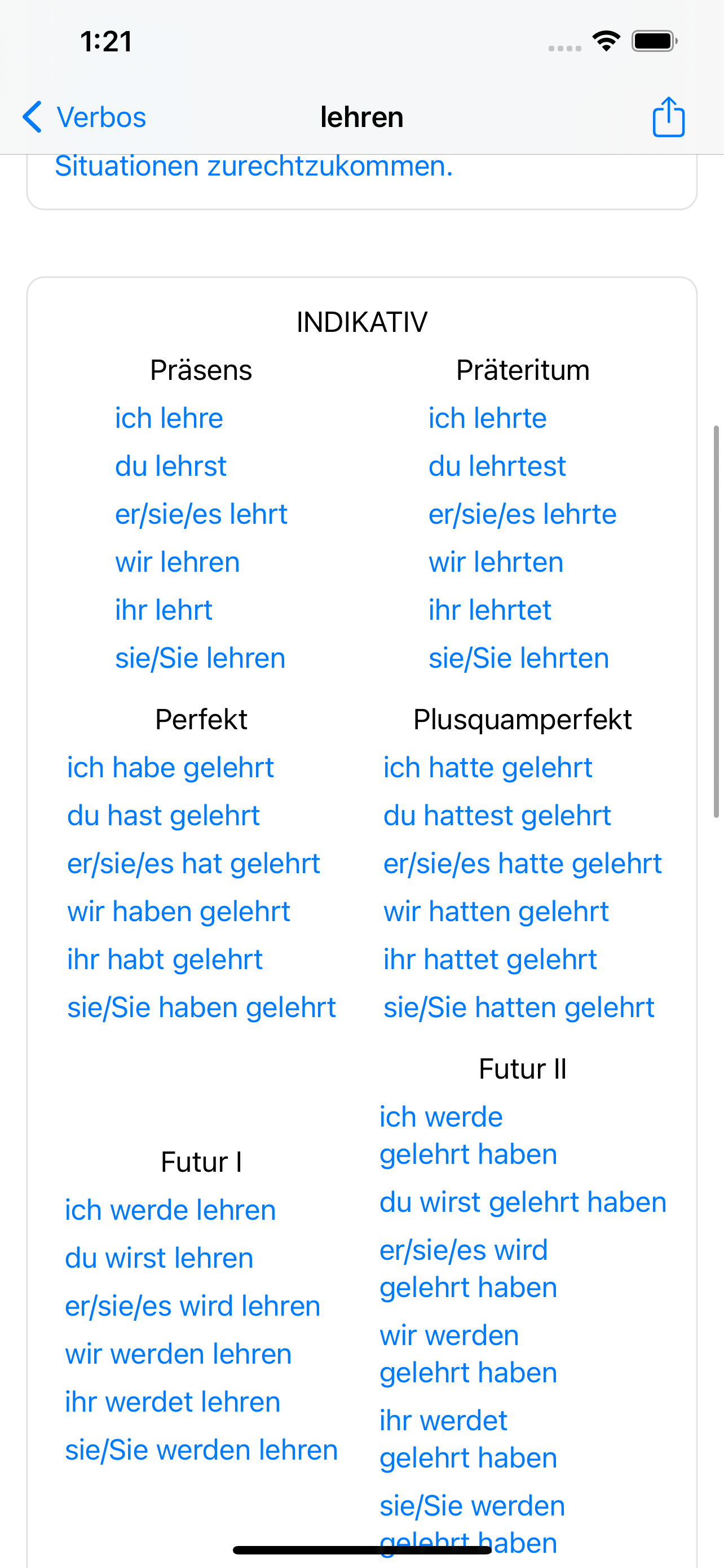 Deutsche Verben