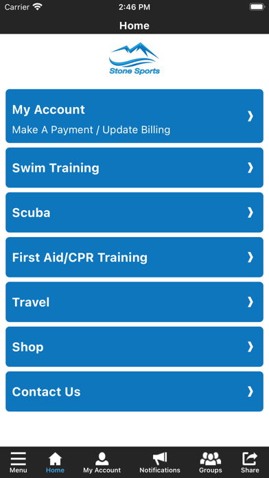 Stone Sports Swim Screenshot