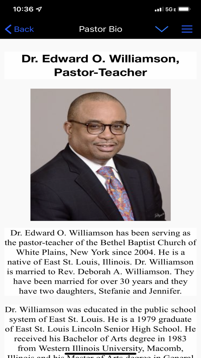 Bethel Baptist Church App