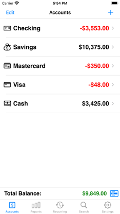 Accounts 3 Lite - Checkbook screenshot 1