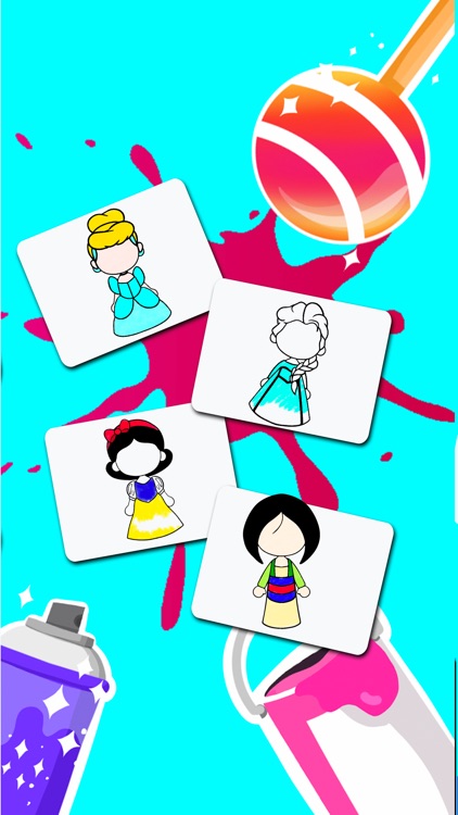 Glitter Doll Coloring Book screenshot-4