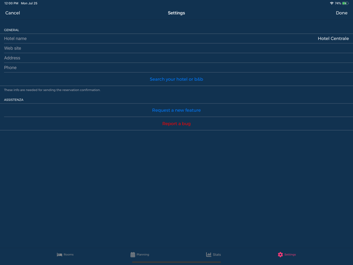 MOLE - hotel BandB manager