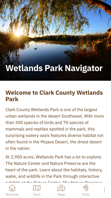 Wetlands Park Navigator Screenshot