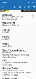 Civil Service Jobs UK screenshot #2 for iPhone