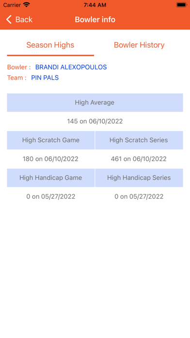 League Secretary Screenshot