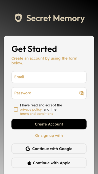 My Secret Memory app screenshot 2
