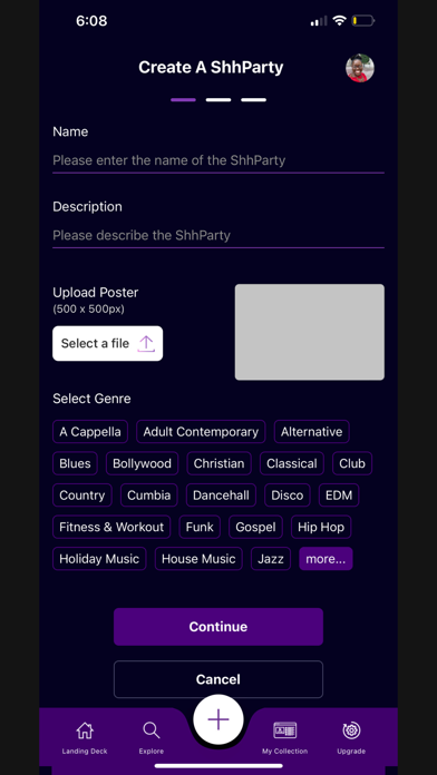ShhParty App Screenshot