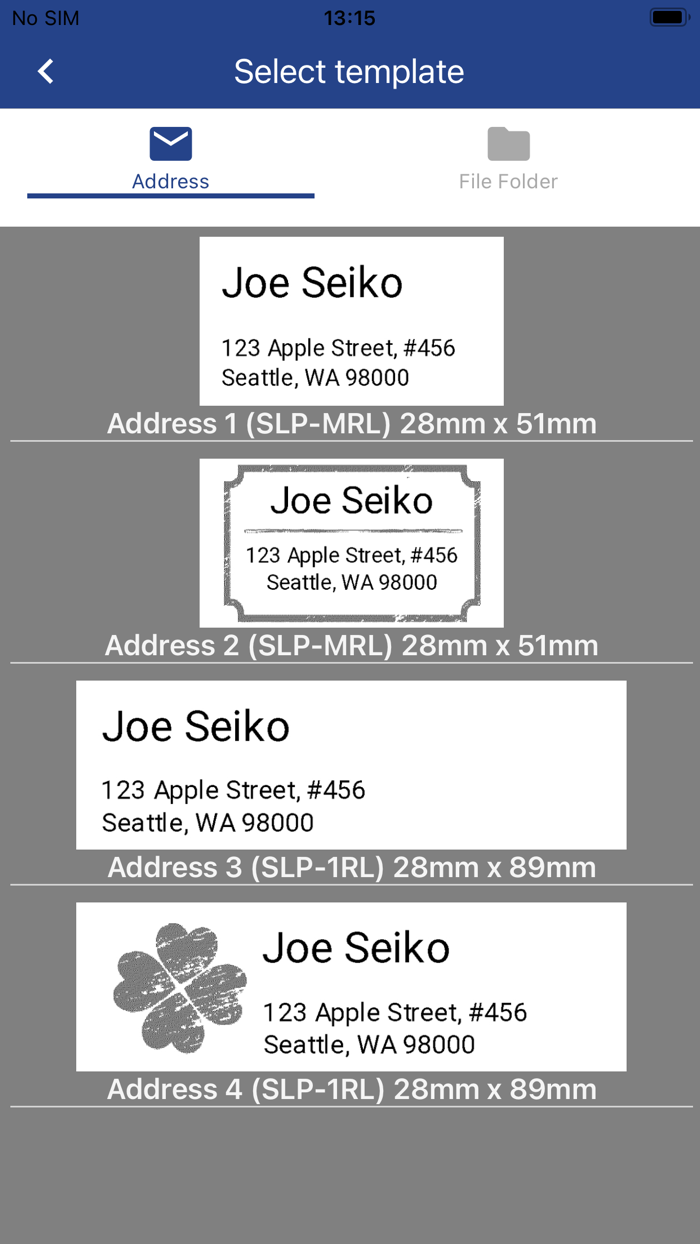 SII Smart Label Creator