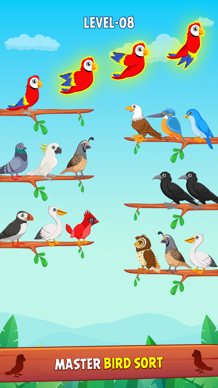 Bird Sort Puzzle Game
