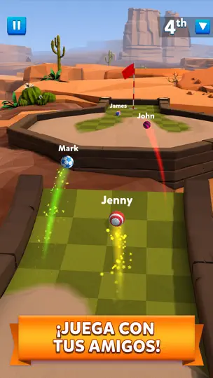 Captura de pantalla de Golf Battle en iPhone 2