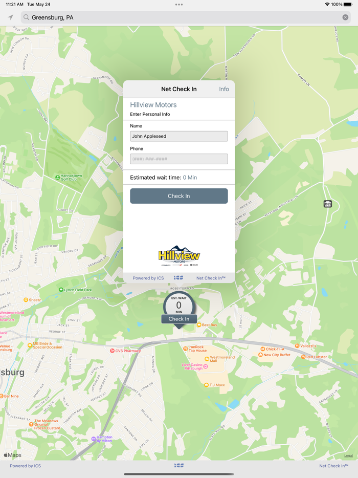 Hillview Express Net Check-In